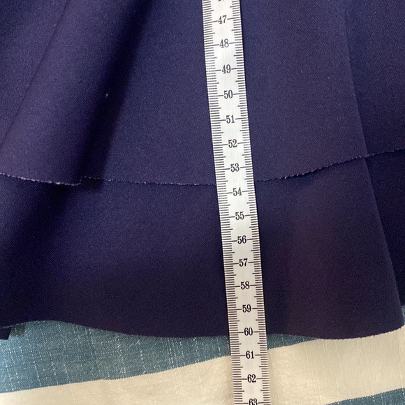 Dotti - Dark Blue Peplum Top - Size Medium - Picture 8 of 9